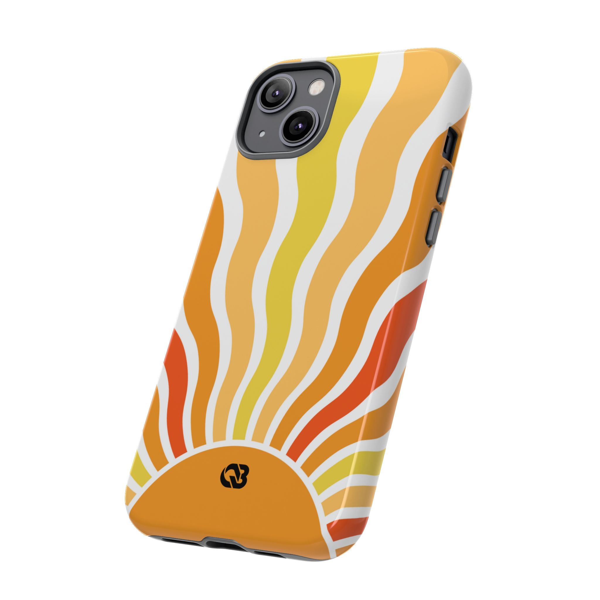 Amber Solar Waves · Tough Phone Case for iPhone