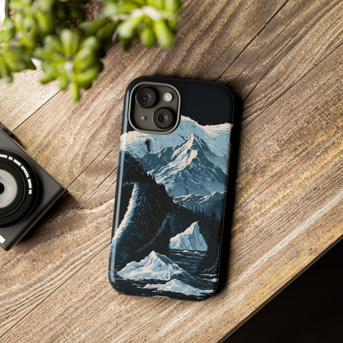 Nordic Arctic Bear · Tough Phone Case for iPhone · Black