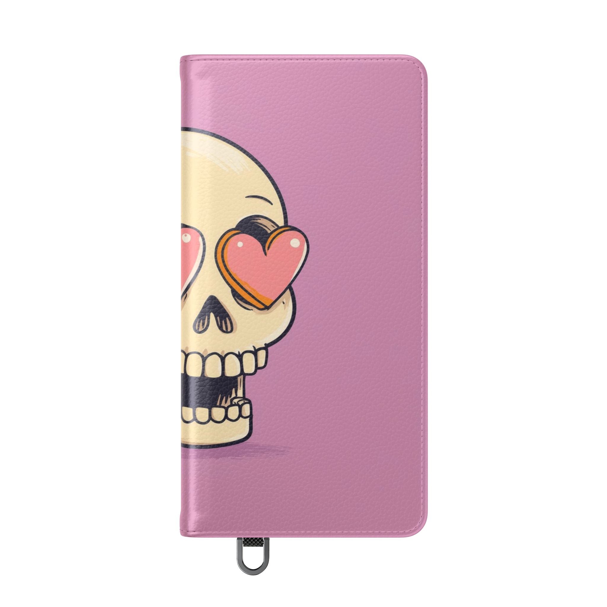 Heart Eyes Skull - Samsung S25 Ultra Case - Wallet
