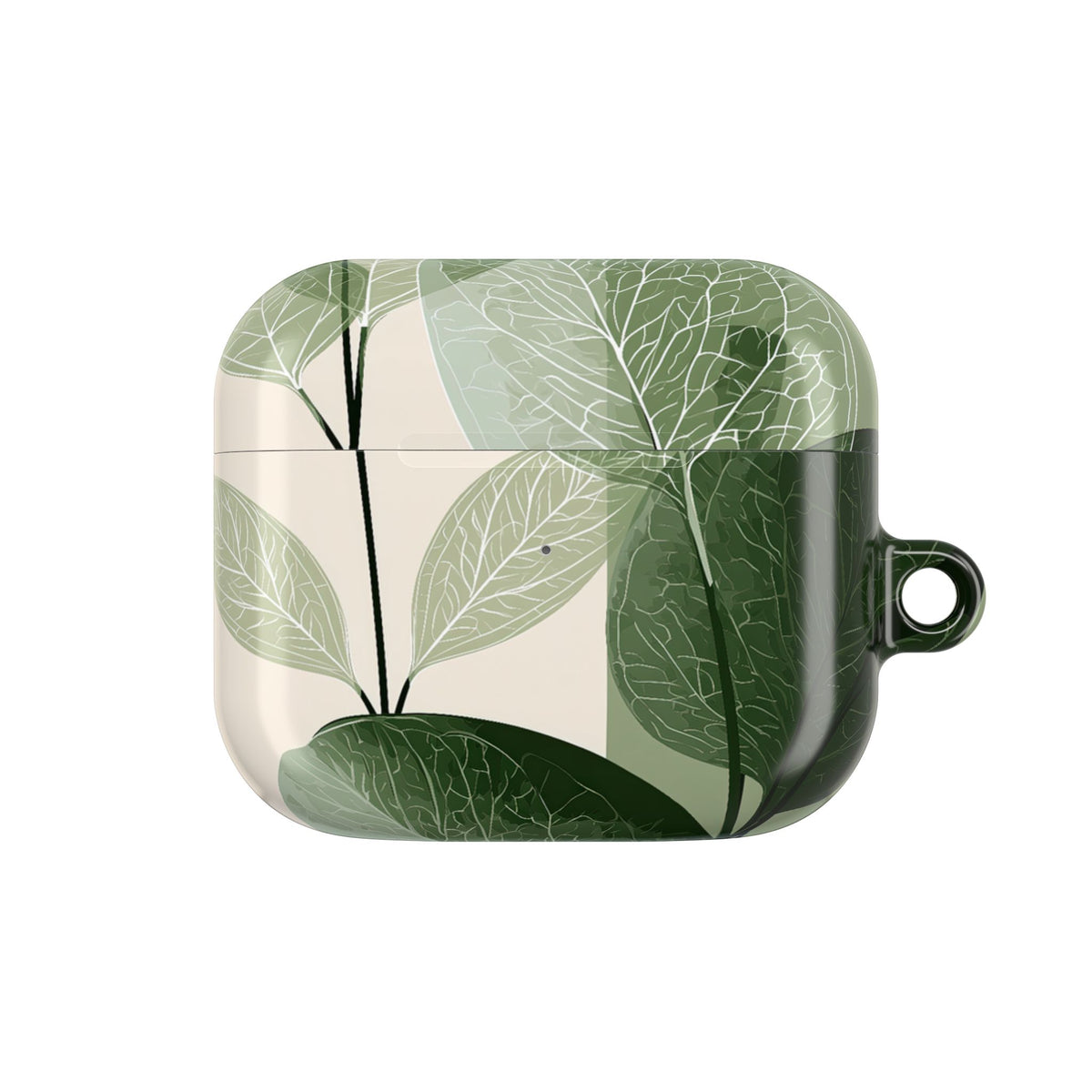 Layered Eucalyptus Study · Hard Case for AirPods & AirPods Pro · Green