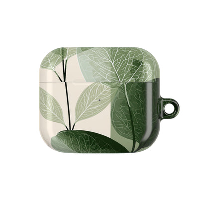 Layered Eucalyptus Study · Hard Case for AirPods & AirPods Pro · Green