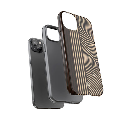 Brown Tough Phone Case for iPhone - Espresso Sand Ridge