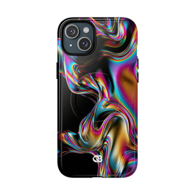 Purple Tough 2.0 Magsafe Phone Case for iPhone - Liquid Neon Chrome