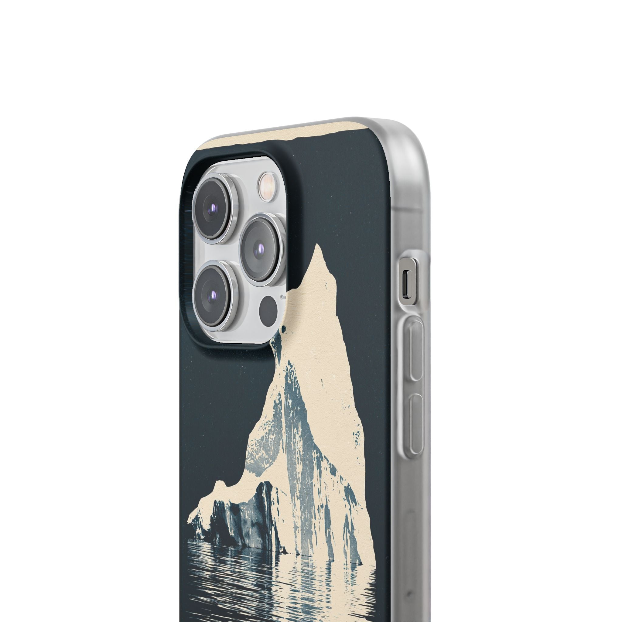 Blue Lite Phone Case for iPhone - Frozen Navy Monolith
