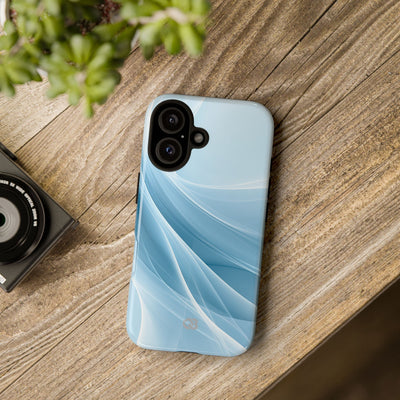 Blue Tough Phone Case for iPhone - Arctic Silk Drift