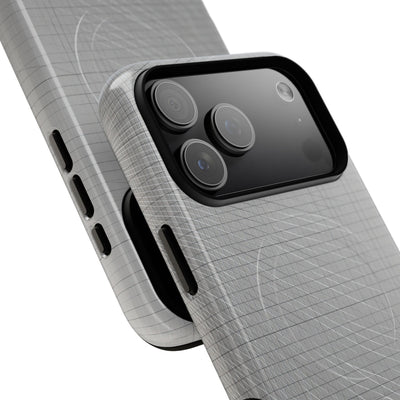 Grey Tough 2.0 Magsafe Phone Case for iPhone - Chrome Mesh Warp