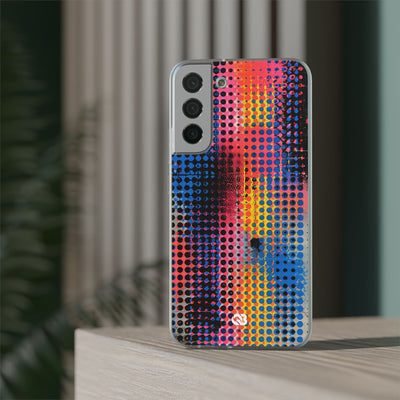 Chromatic Halftone Grid · Lite Phone Case for Samsung · Blue