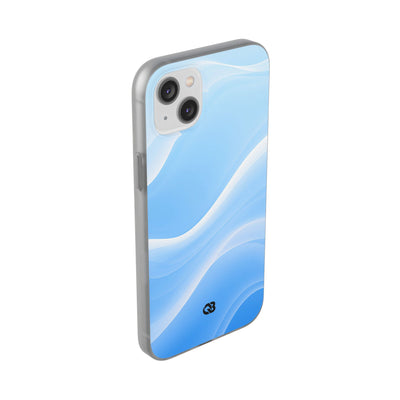 Blue Lite Phone Case for iPhone - Glacial Blue Silk
