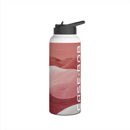 White Orb Dunes - Stainless Steel Water Bottle