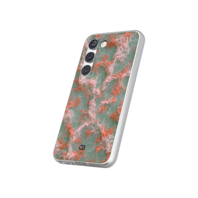 Coral Pixel Matrix · Lite Phone Case for Samsung · Green