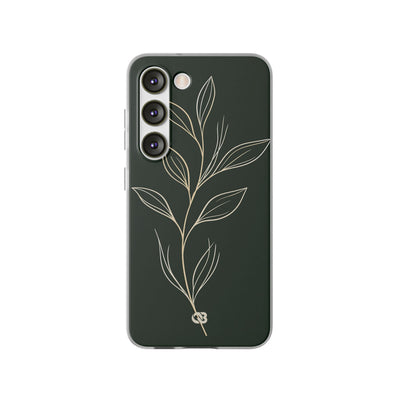Minimal Botanical Stem · Lite Phone Case for Samsung · Green