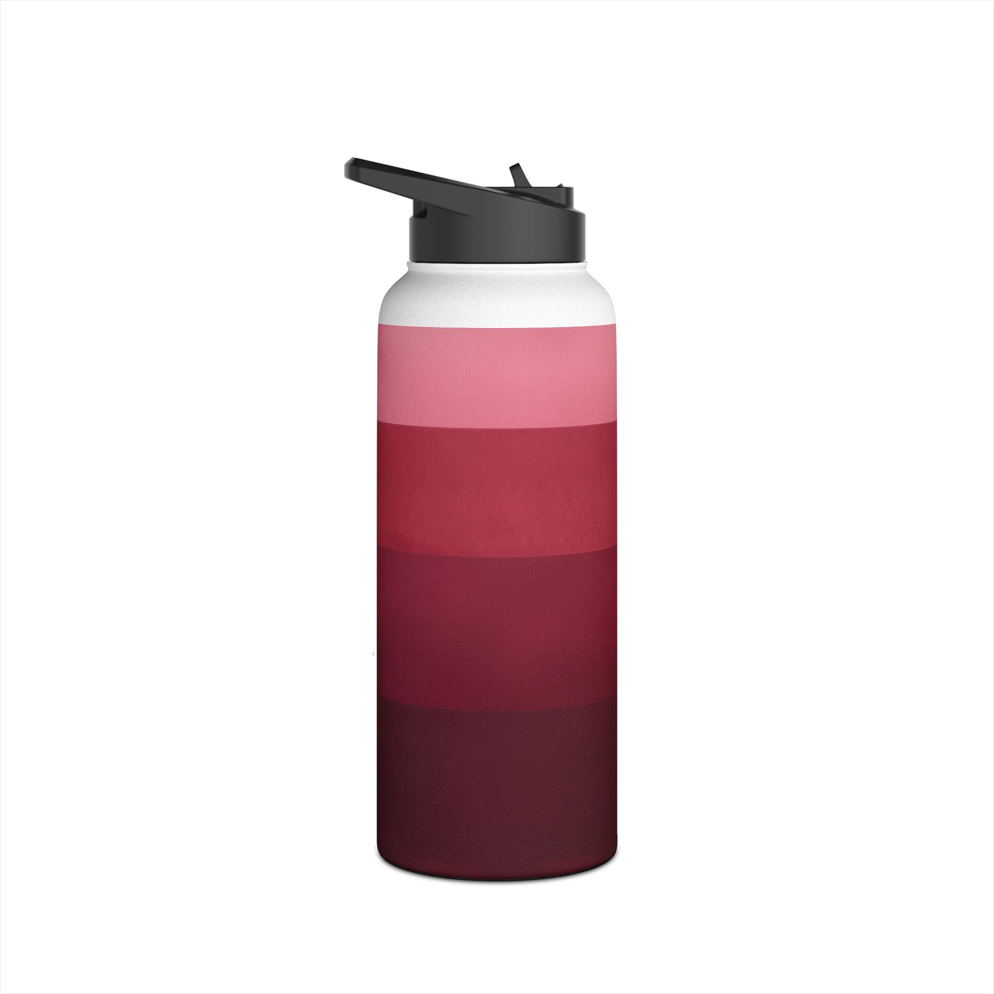 Blushing Stripes - Stainless Steel Water Bottle