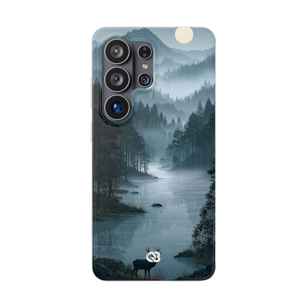 Silent Nordic Fjord · Lite Phone Case for Samsung · Blue