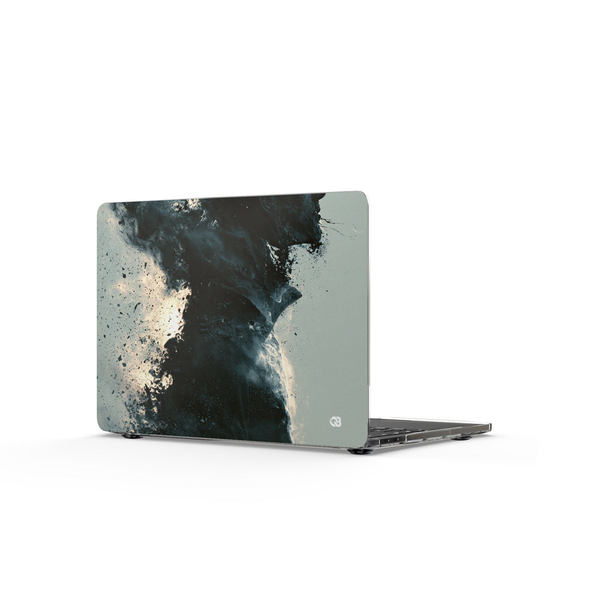 Ashen Dissolution · Clear Hard Case for MacBook · Black