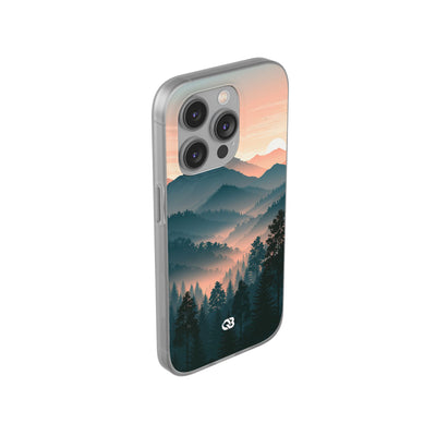 Teal Lite Phone Case for iPhone - Alpine Teal Horizon