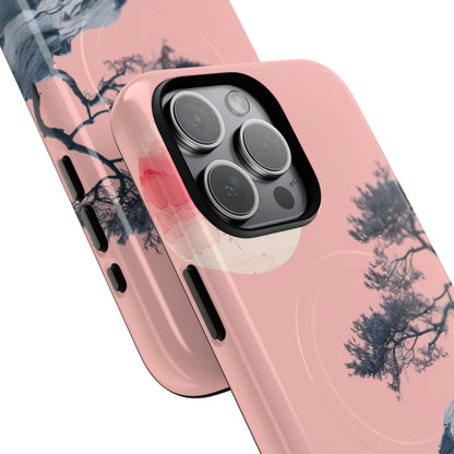 Crimson Moon Tree iPhone 15 Pro Max Case - Tough+