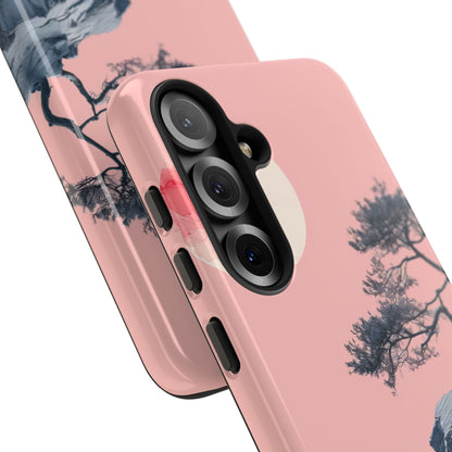 Crimson Moon Tree Samsung S25 - Kova suojakotelo