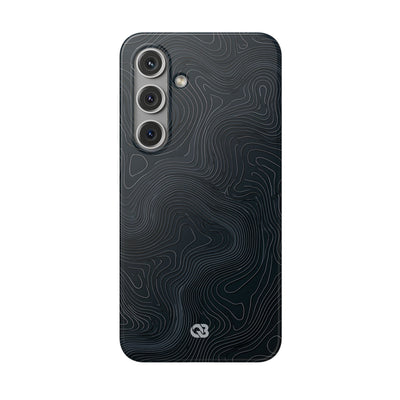 Black Lite Phone Case for Samsung - Obsidian Ridge Topo