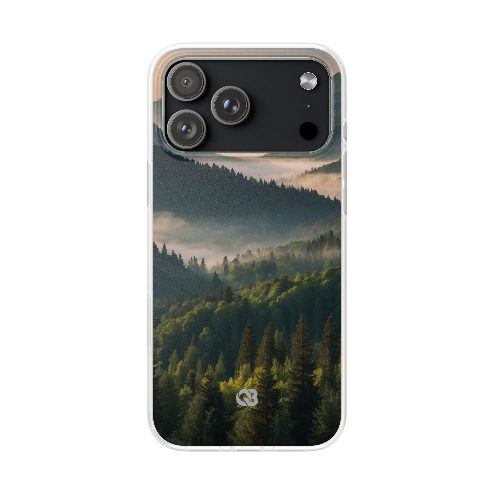 Foggy Mountain Ridge · Soft Phone Case for iPhone