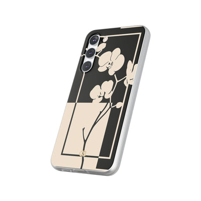 Beige Lite Phone Case for Samsung - Nocturnal Orchid Frame