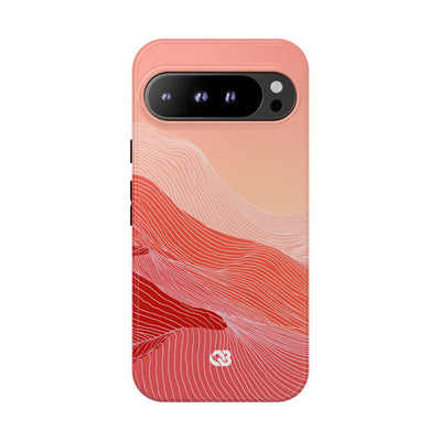 Coral Ridge Contours · Tough Phone Case for Pixel ·  Red