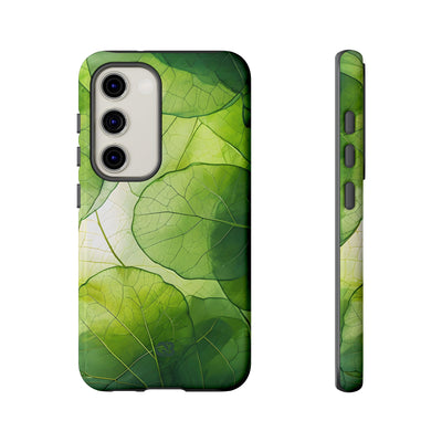 Emerald Leaf Veins · Tough Phone Case for Samsung