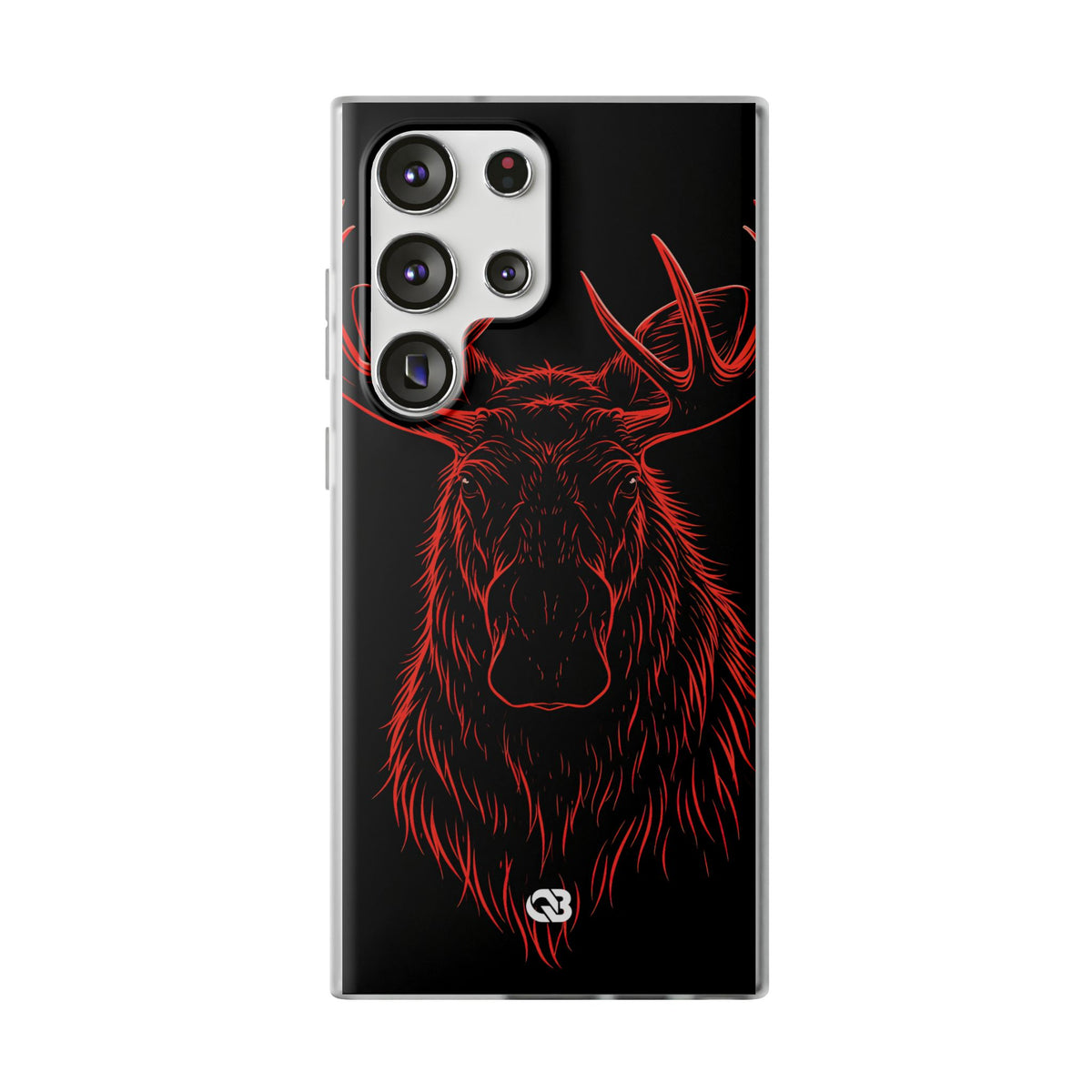 Nordic Moose Contour · Lite Phone Case for Samsung · Red