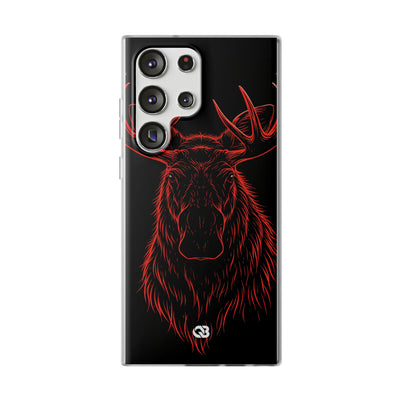 Nordic Moose Contour · Lite Phone Case for Samsung · Red