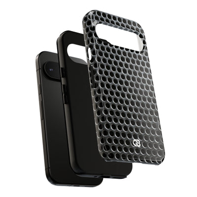 Brushed Perforated Steel · Tough Phone Case for Pixel ·  Silver