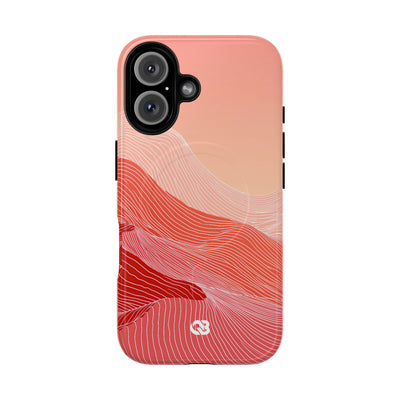 Coral Ridge Contours · Tough 2.0 Magnetic Phone Case for iPhone · Red