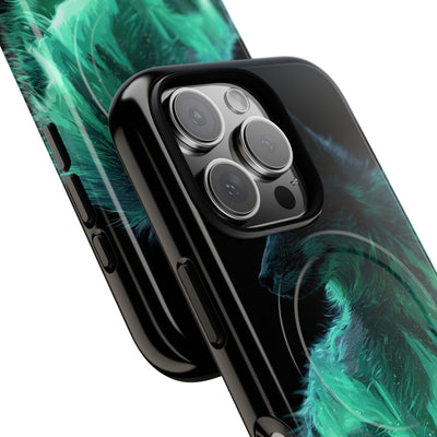 Nordic Aurora Fox · Tough 2.0 Magnetic Phone Case for iPhone · Teal