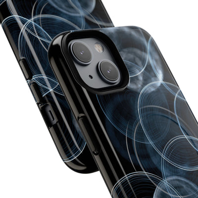 Blue Tough 2.0 Magsafe Phone Case for iPhone - Cyan Pulse Ripple
