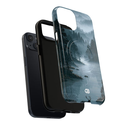 Silent Nordic Fjord · Tough 2.0 Magnetic Phone Case for iPhone · Blue
