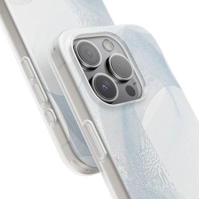 Glacial Contour Waves · Lite Phone Case for iPhone ·  White