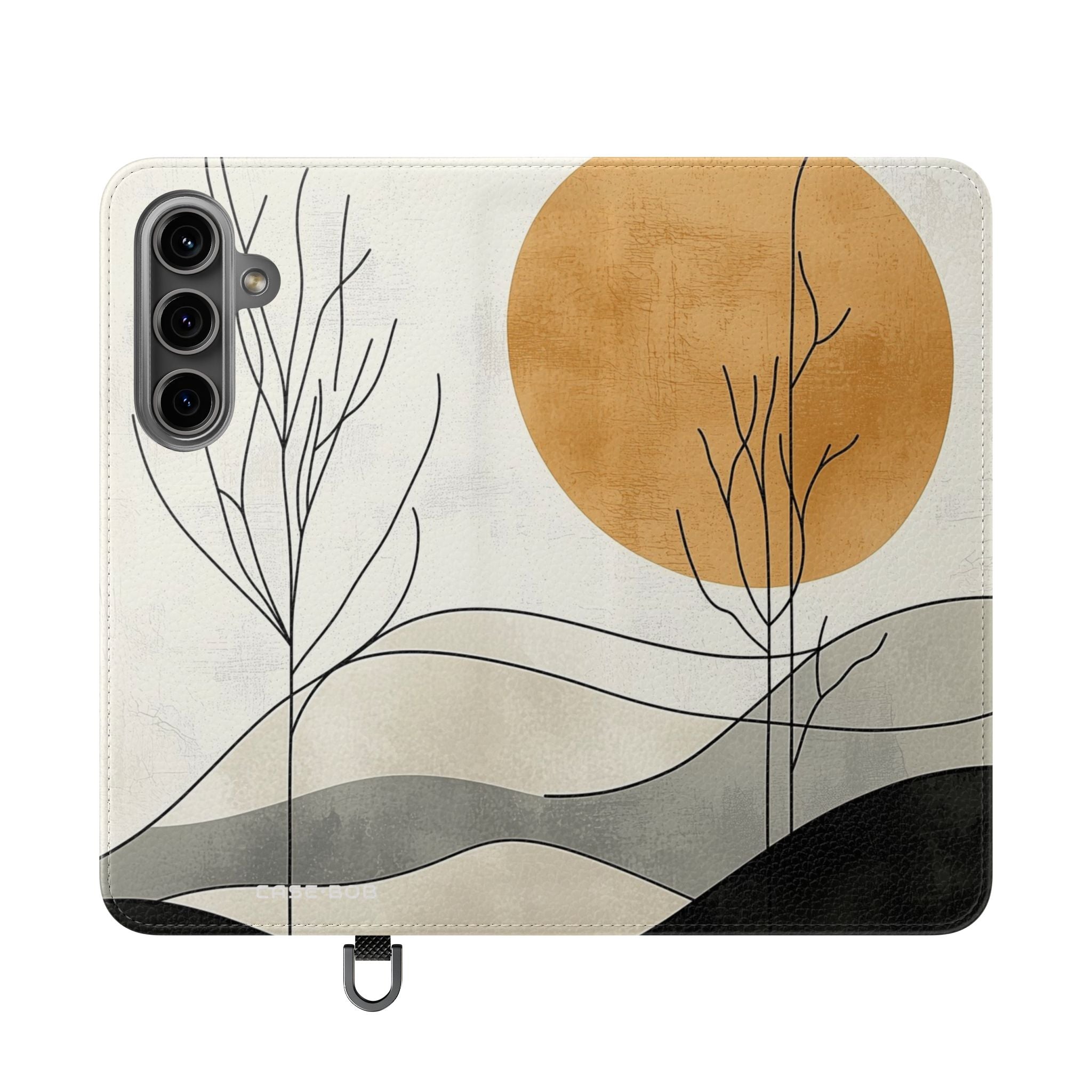 Orange Eclipse Trees - Samsung S24 Case - Wallet