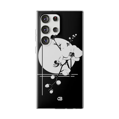 Black Lite Phone Case for Samsung - Lunar Orchid Grid