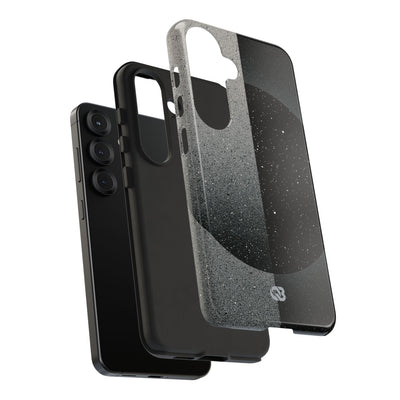 Black Tough Phone Case for Samsung - Lunar Static Orbit