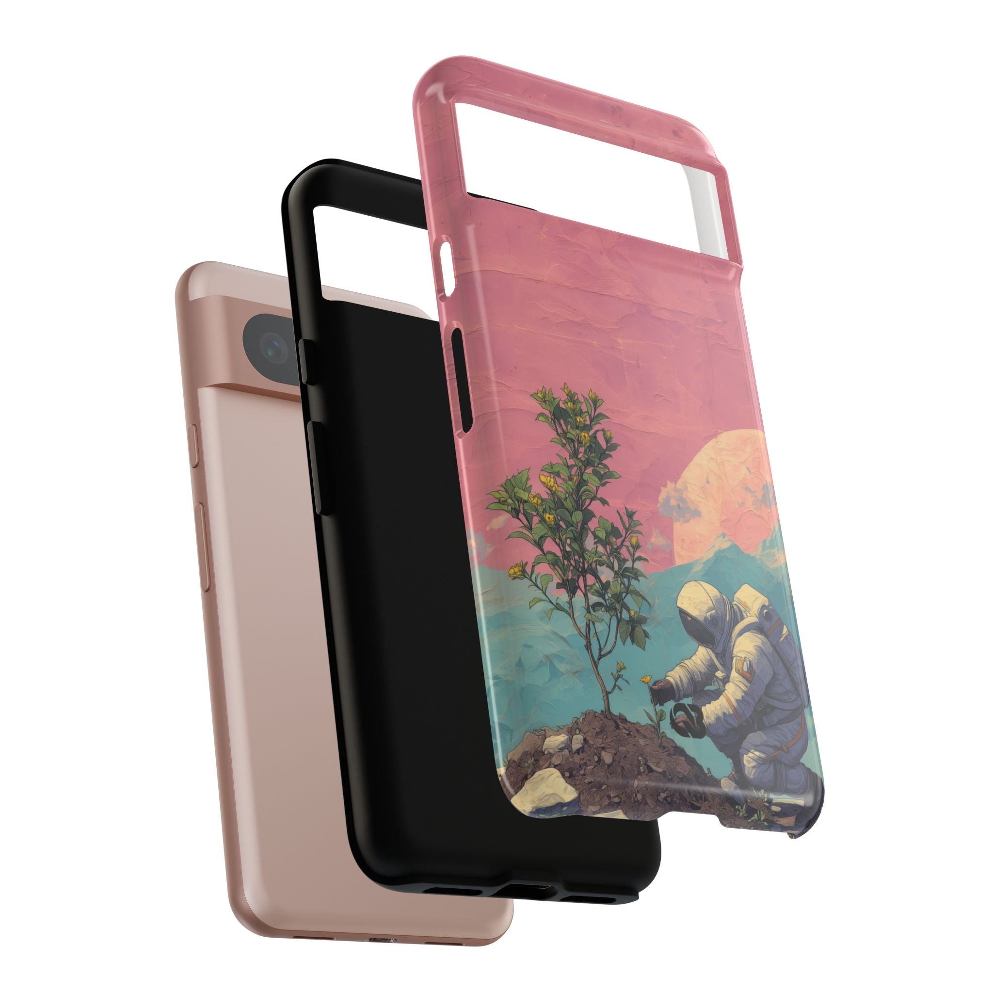 Lunare Pastellblüte · Tough Handyhülle für Google Pixel