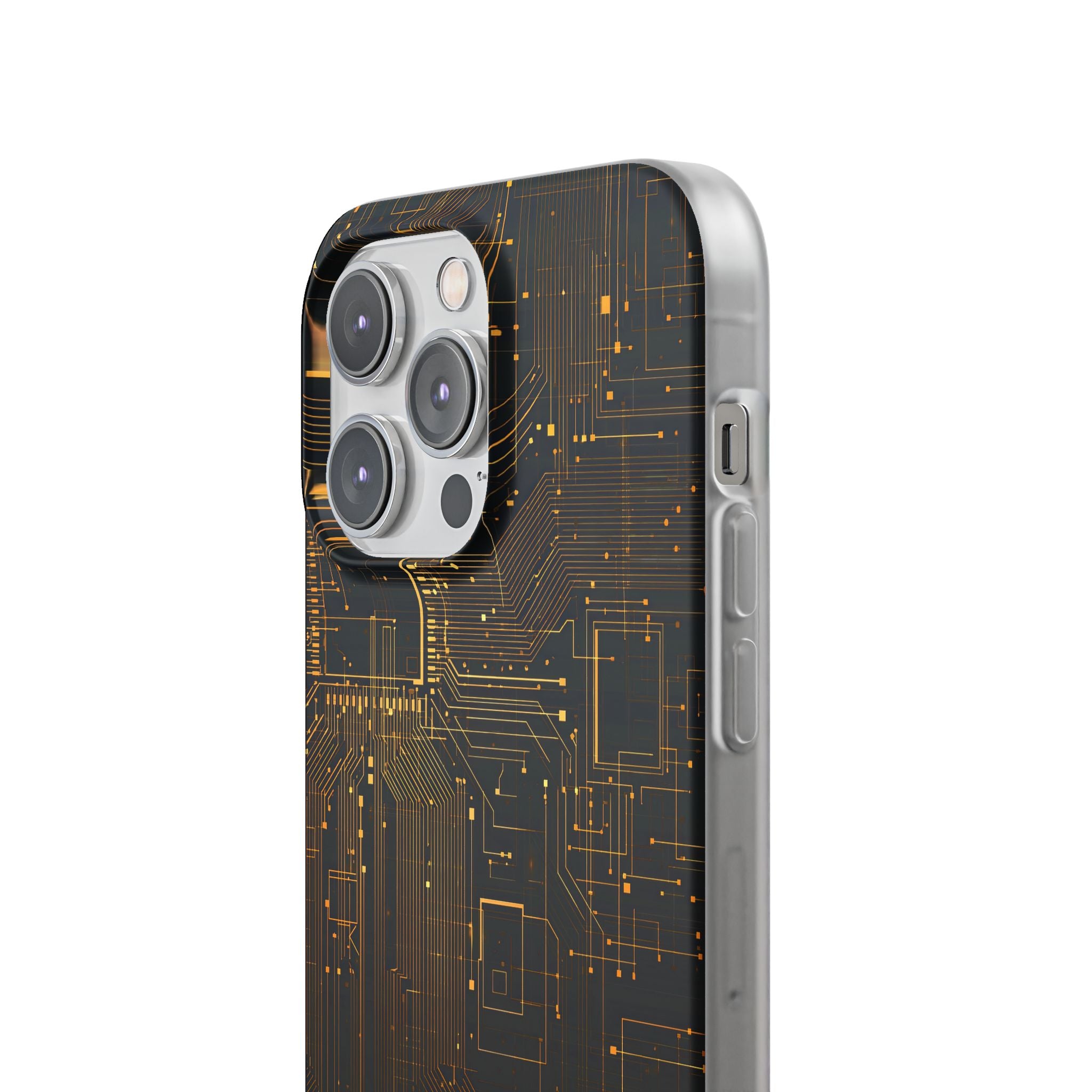 Gold Lite Phone Case for iPhone - Amber Core Mainframe