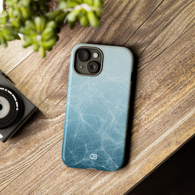 Teal Tough Phone Case for iPhone - Arctic Digital Nexus