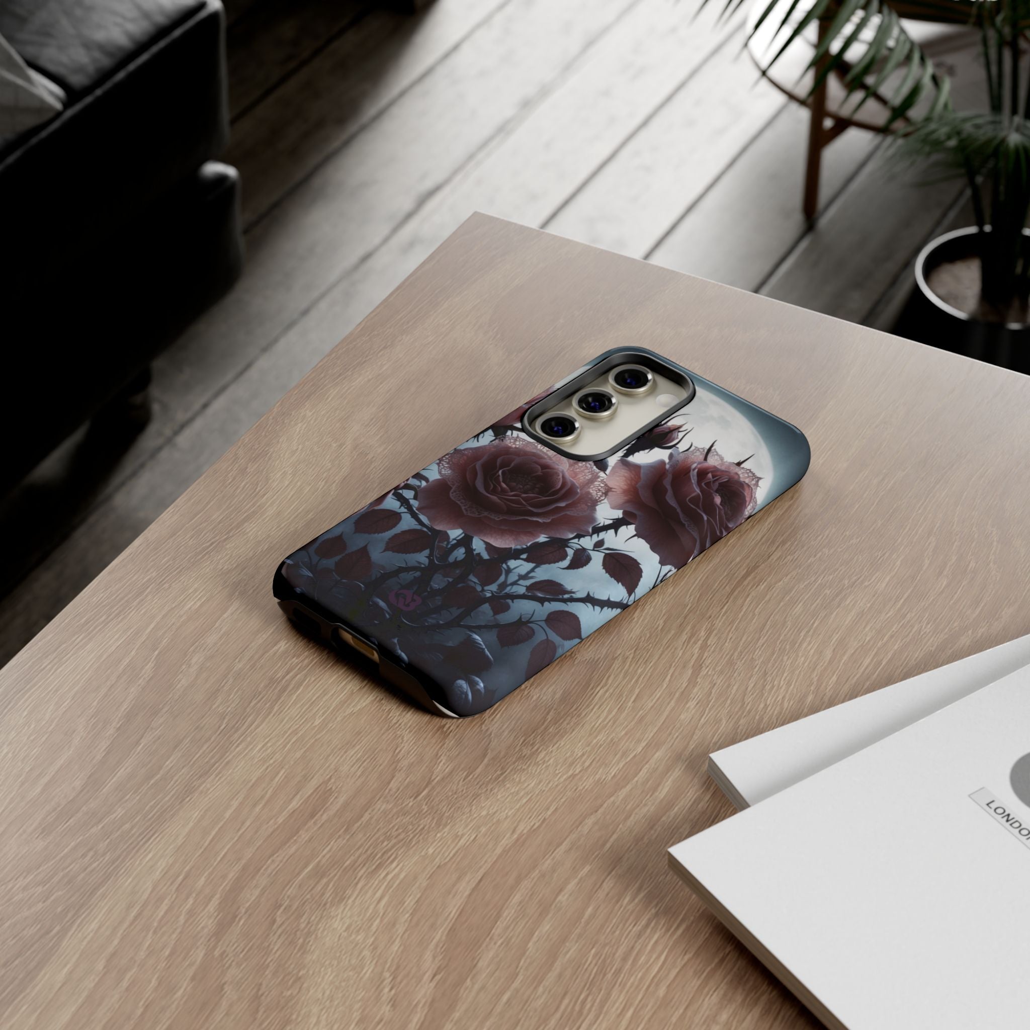 Lunar Lace Petals · Tough Coque de téléphone pour Samsung