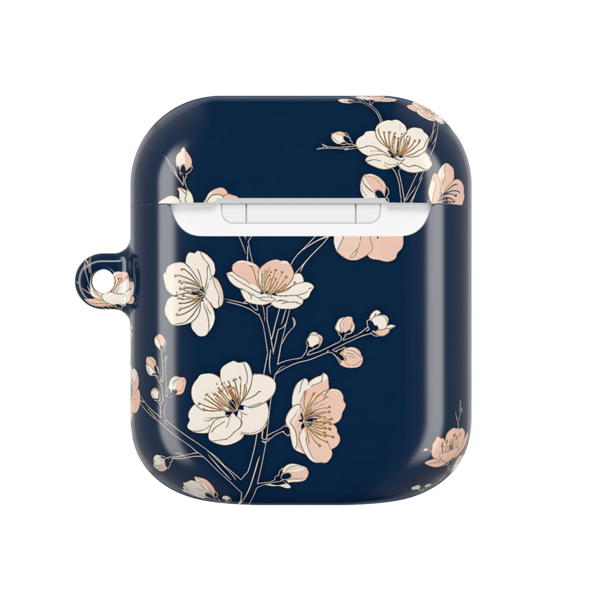 Midnight Plum Blossom · Hard Case for AirPods & AirPods Pro · Blue