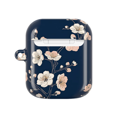 Midnight Plum Blossom · Hard Case for AirPods & AirPods Pro · Blue