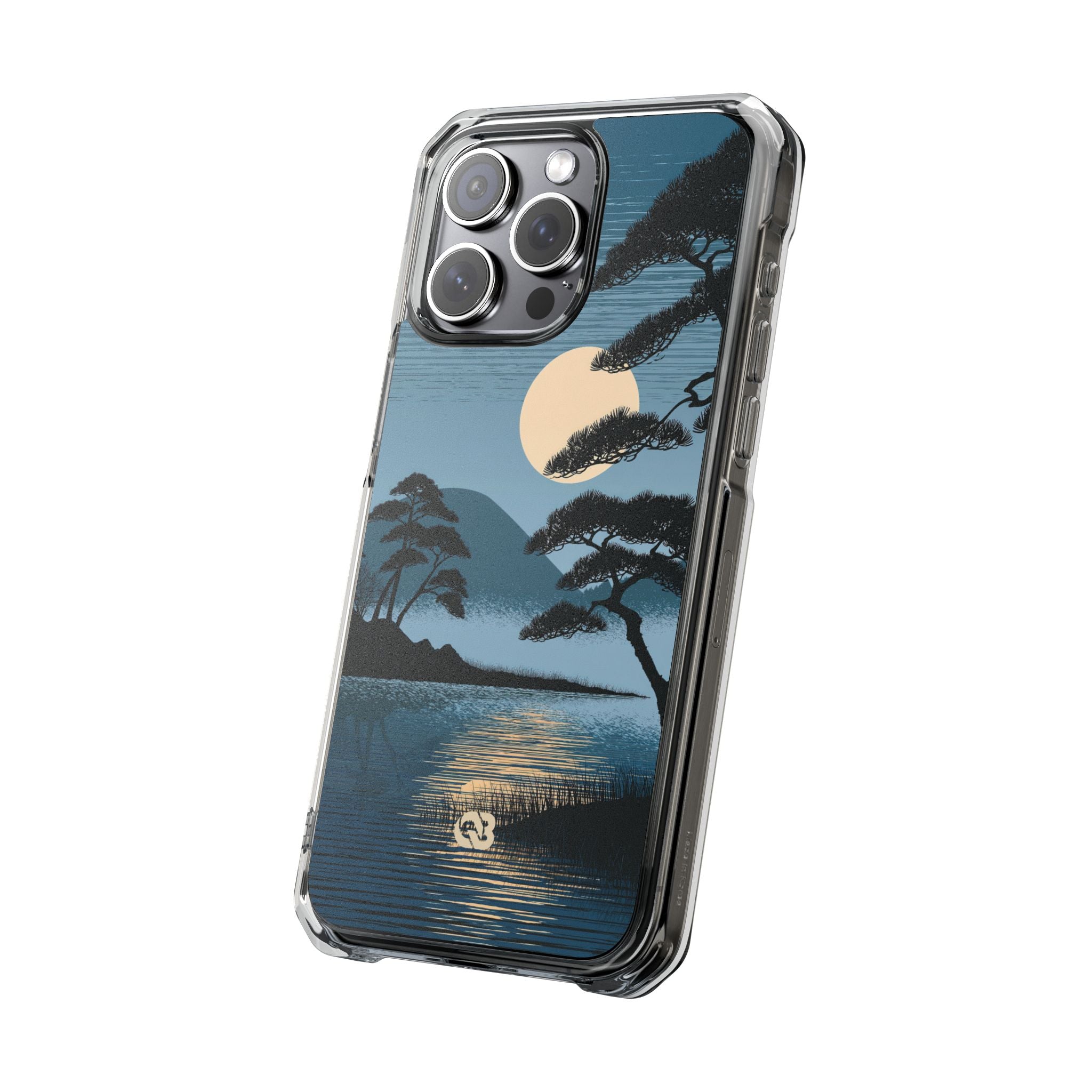 Blue Impact MagSafe Phone Case for iPhone - Midnight Kyoto Pine