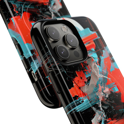 Fragmented Cyber Core · Tough 2.0 Magnetic Phone Case for iPhone · Black