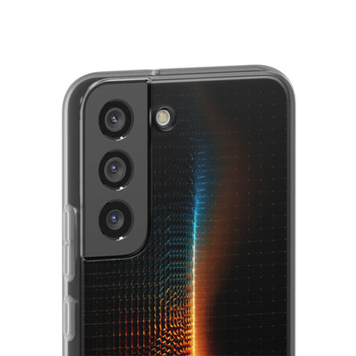 Luminous Refraction Grid · Lite Phone Case for Samsung · Black