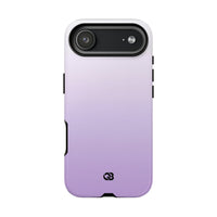 Purple Tough Phone Case for iPhone - Frosted Lavender Fade