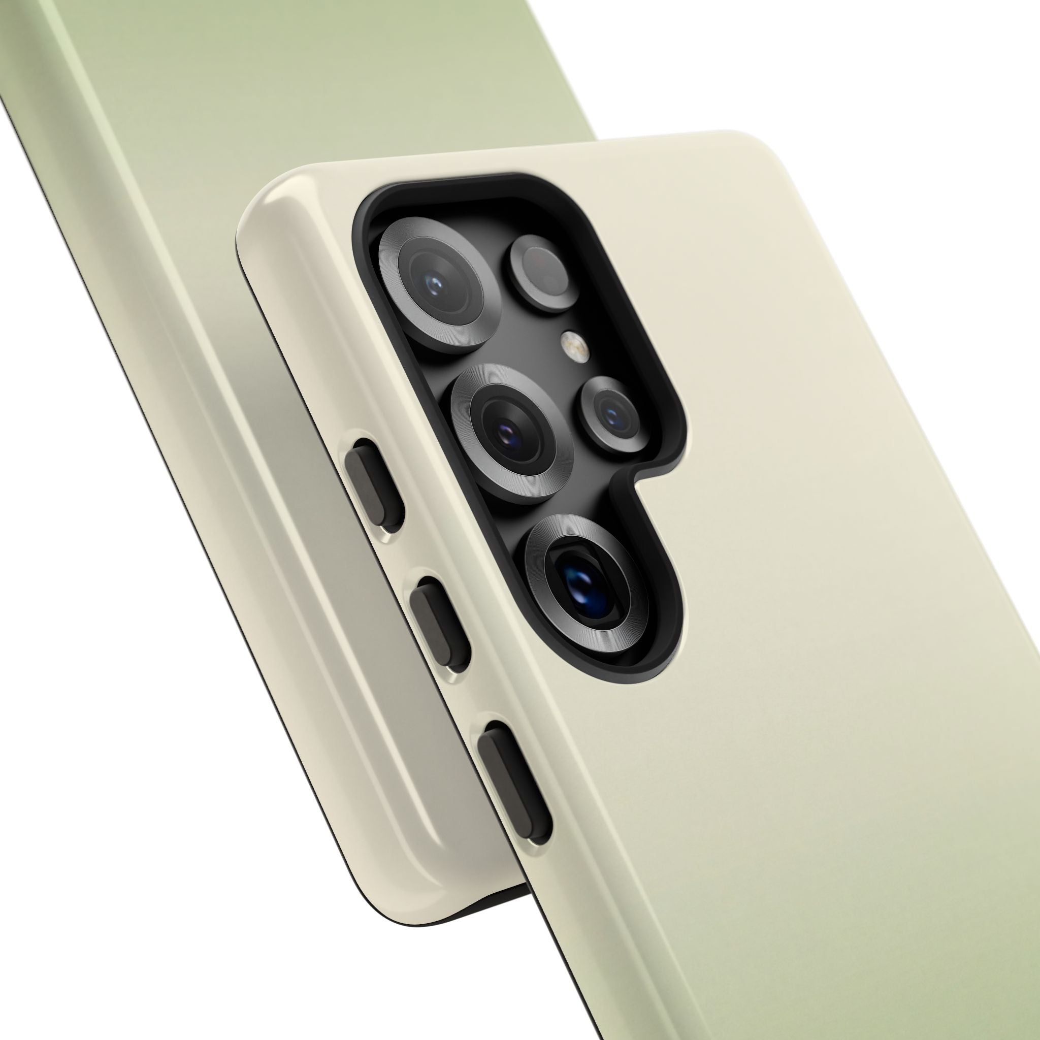 Green Tough Phone Case for Samsung - Bone Sage Fade
