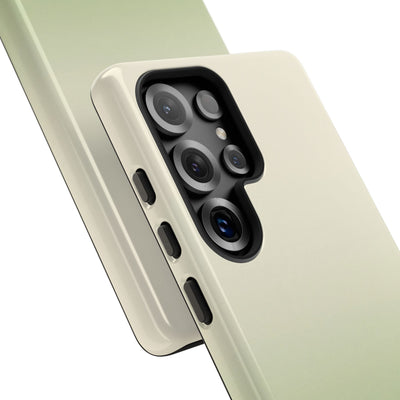Green Tough Phone Case for Samsung - Bone Sage Fade
