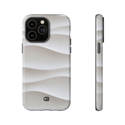 Sculpted Dune Relief · Tough Phone Case for iPhone · White
